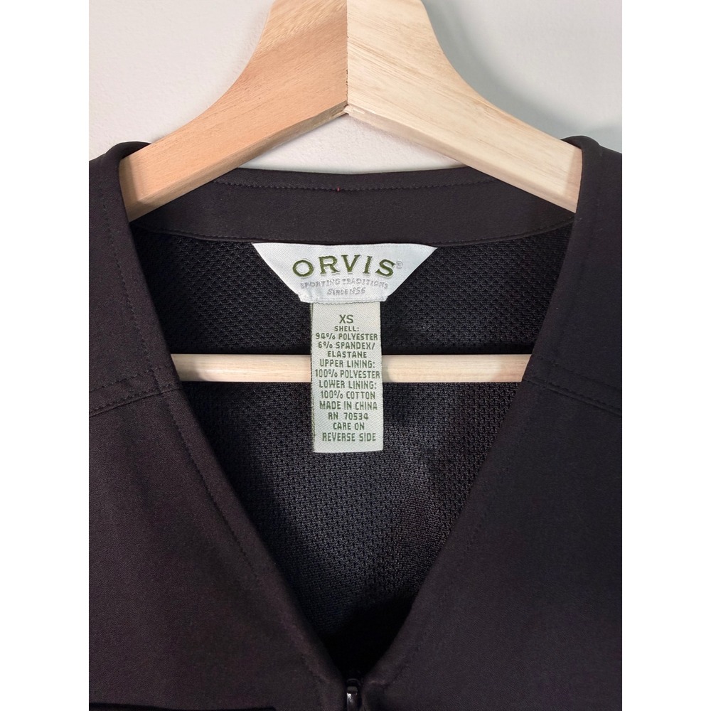 Orvis‎ Womens Black Utility Technical Vest Zip Front Pockets Size XS - Picture 2 of 6